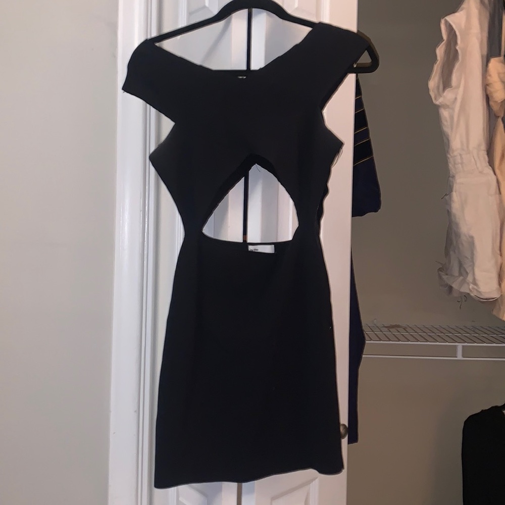 NWOT Black cut out dress size L